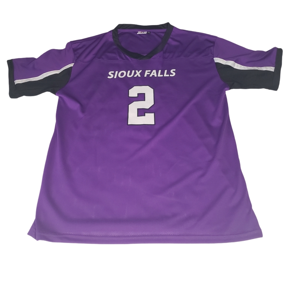Sioux Falls Cougars Football Jersey NCAA USF Purple Shirt Fits Men's Medium
